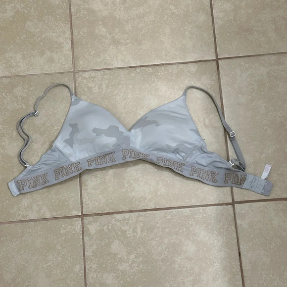PINK Victoria’s Secret Women Gray Bra size‎ 32C - Picture 5 of 7